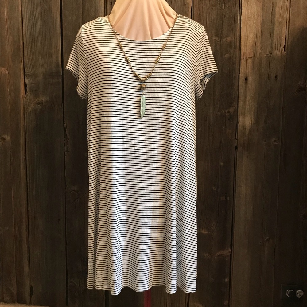 Striped dress.